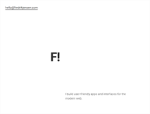Tablet Screenshot of fredrikjensen.com